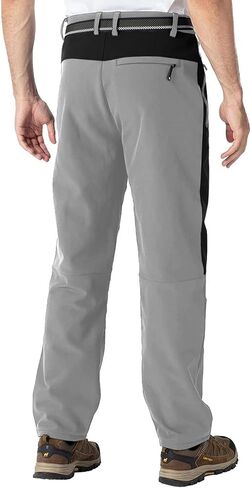 TBMPOY Men's Snow Ski Waterproof Softshell Snowboard Pants Outdoor Hiking Fleece Lined Wear Resistant Windproof in Saudi Arabia