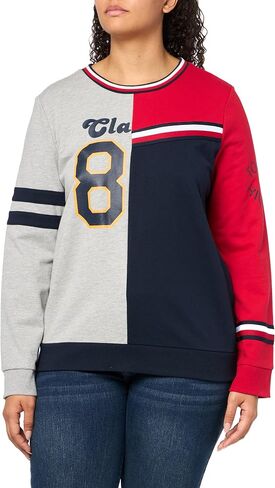 Tommy Hilfiger Women's Colorblock Long Sleeve Crewneck Sportswear Top in Saudi Arabia