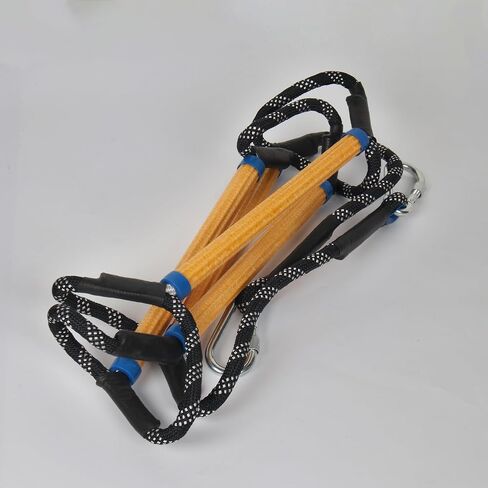 5 Step Boat Rope Ladder, Heavy Duty Load Capacity 400 lbs Rope, Rigid Resin Step, Outdoor Ladder for Inflatable Boat, Fishing Boat, Kayak, Motorboat, Canoeing in Saudi Arabia