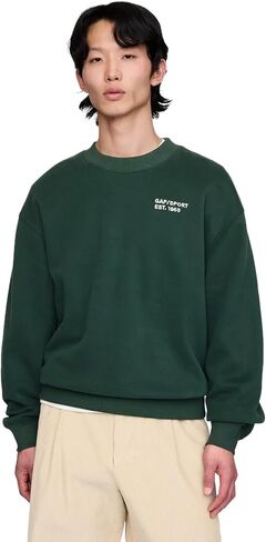 GAP Men's Mini Logo Crewneck Sweatshirt in Kuwait