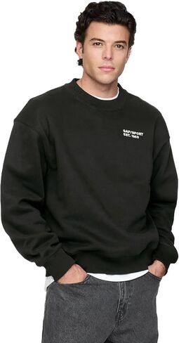 GAP Men's Mini Logo Crewneck Sweatshirt in Kuwait