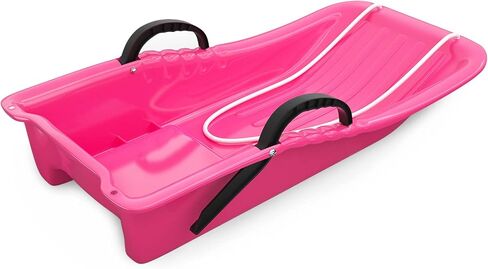 AGPTEK 31 Inch Durable Downhill Sprinter Toboggan Snow Sled for Kids Boys Girls Adults with Built-in Handles and Pulling Rope in Saudi Arabia