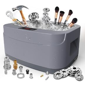 Kunphy 2.5L Sonic Jewelry Cleaner with Timer - 40kHz, Professional 304 Stainless Steel Sonic Cleaner, 110V Sonic Cleaner for Rings, Glasses, Makeup Brushes, Carburetor Cleaner, White