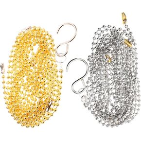 BESTonZON 2pcs Volleyball Net Measurement Chain Volley Ball Setting Referee Kit Volleyball Nets Measure Equipment Volleyball Net Chain Supplies Measure Chains Locator Outdoor Stainless Steel