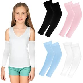 أكمام ذراع للكرة الطائرة للشباب 4 أزواج، أكمام ذراع للأطفال مقاس 11 بوصة، أكمام مضغوطة للشباب، أكمام ذراع للكرة الطائرة للفتيات، أكمام ذراع للشباب للأولاد والبنات، أكمام مضغوطة للأطفال (4 ألوان) in Kuwait