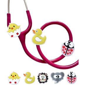 Plifal 5 Pieces Stethoscope Charm Tag for Nurse - Cute Sea Animals Stethoscope Charm Label Fit for Littmann Funny Tropical Accessories, Present for Pediatric Doctor, Medical Worker, Nursing Graduation in Saudi Arabia