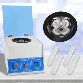 Doppy Electric Lab Benchtop Centrifuge,Centrifuge Machine Benchtop with Timer and Speed Control for Laboratory Medical Practice, Plasma PRP, 4000 RPM, Capacity 100ml x 4Tubes, 110V 60Hz