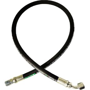 Haichy 26711-06-06-RW Hydraulic Hose Swivel Assembly 3/8" Hydraulic Hose with Female JIC X45° Female JIC, 36IN, 4785 psi