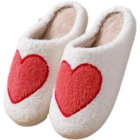 Unisex Meet Me at Midnight Slippers Soft Embroidered Plush Fluffy Warm Home Slippers Indoor Outdoor Slippers Couple Shoes