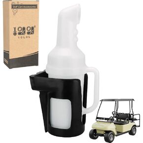 10L0L Universal Golf Cart Sand Bottle with Holder for EZGO Club Car Yamaha, Divot Filler Sand Seed Container Dispenser - 1 Pack