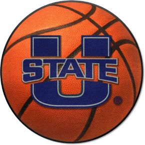FANMATS 2534 Utah State University All-Star Mat | Navy | 33.75"x42.5" | U State Primary Logo