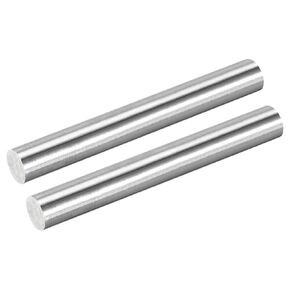 uxcell 2Pcs 304 Stainless Steel Rods, 18mm x 153mm Metal Solid Shaft Round Rod Lathe Bar Stock for Model Plane Cars Ship DIY Craft Metal Working