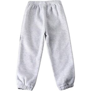 Girl's Elastic Waist Sweatpants Soft Comfy Trendy Casual Jogger Pants Long Trousers