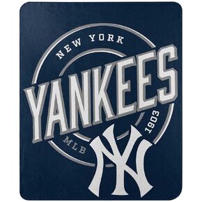 NORTHWEST Officially Licensed MLB Fleece Throw Blanket 50" x 60" (New York Yankees)