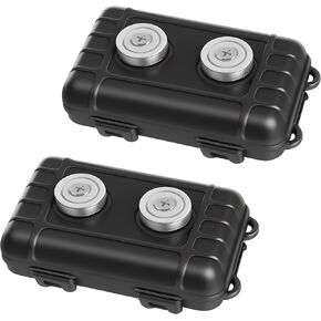 Magnetic Key Holder Under Car, Hide A Key Outside/Under Car, 2 Pack Waterproof Magnetic Key Hider Outdoor