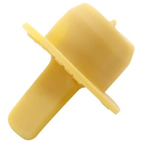 Caplugs ZECP7/16Q1 Plastic Ergonomic Center Pull Tab Plug. ECP-7/16, TEO, Cap OD 0.64" Plug ID 0.41", Yellow (Pack of 100)