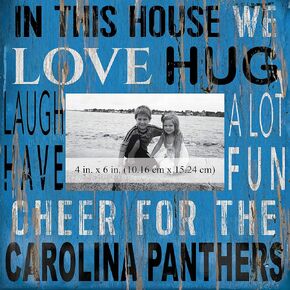 Fan Creations House Frame Carolina Panthers 10x10, Multicolored