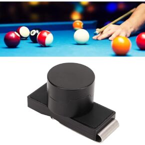 DAUERHAFT Billiard Cue Chalk Holder, Portable Magnet Billiard Pool Chalks Carrier Case with Stainless Steel Fixed Clip, Aluminum Pool Cue Chalk Box, Tools Snooker Accessories for Billiard Cue