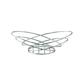 Service Ideas BKWI Wire Basket, Chromed, Oval