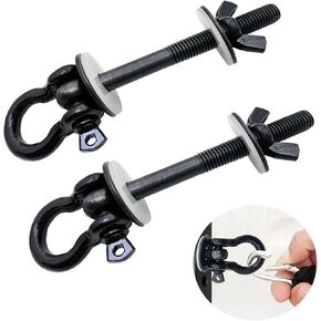 Power Rack Attachments with Silicone gaskets for Resistance Band. O-Ring Attachment for Power Rack Squat Racks. Band Pegs for 1-3 inch Power Rack(2 Pack)