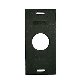 Cortina Recycled Rectangular Rubber Base - 30 lbs. (30" x 14" x 2") - OSHA - (use with Guardian Rooftop Perimeter Grip-N-Go)