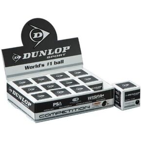 DUNLOP Competition Squash Balls - Single Ball Boxes, 1 Dozen Balls by Dunlop