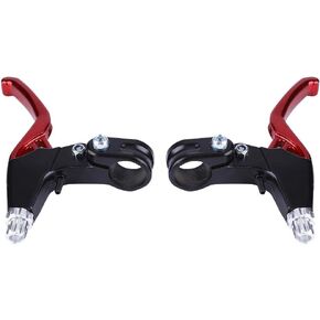 Wbestexercises Kent ycle Brake Handle,Kent ycle Brake Handle,1 Pair ycle Brake Lever,1 Pair Aluminium Alloy Mountain Bike ycle Cycling Brake Level Handles(Red)