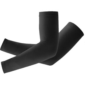 Ergonomic Seamless Knit Design Compression Arm Sleeves - UPF 50+, Breathable, Micro-Pressure Comfort - Ideal for Women, Girls