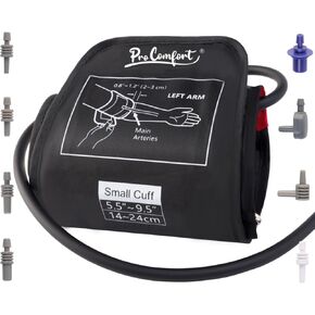 Small Pediatric Blood Pressure Cuff for Kids, Slim Arm, Child BP Cuff (5.9-9.5 Inches Arm Circumference), Replacement Cuff with 8 Connectors, Compatible with Most Monitors