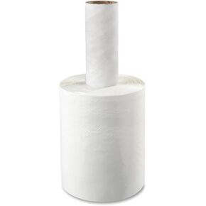 Stretch Wrap Film 5" x 1000' Roll with Handle, 80 Gauge Extra Thick, Self-Adhering Plastic Wrap, Clear Strech Film (5" 1000 Ft Roll, 1, Pack)