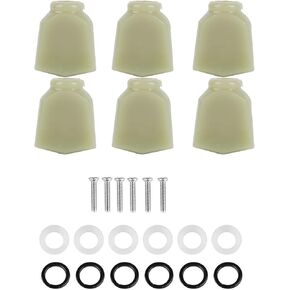 Vbestlife 6 PCS/Set Guitar Acrylic Buttons of Tuner Pegs Machine Heads for Guitar Music Accessory(Jade Green)