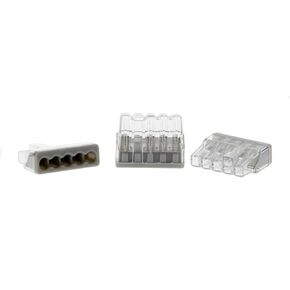 Ideal Electrical in-Sure Push-in Wire Connector, Model 87 5-Port Gray, 200/Jar