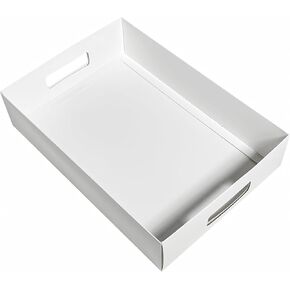 12-Pack 13" X 9" X 3" White Blyss Cookie Crate,Sturdy Cookie Serving Tray Great for Party Platters,Natural Kraft Paper Cardboard Tray use for Packaging and Hold Cookies,Take Out Container,Pack of 12