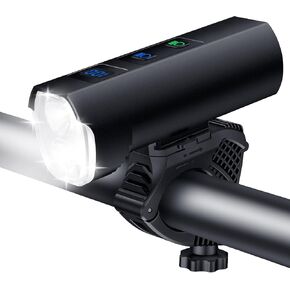 1200 Lumens Bike Lights, LED Bike Front Light and 5000mAh Battery Bicycle Headlight, 13 Lights Models and Rechargeble Bicycle Light with High Beam Low Beam for Adults,Kids Night Riding