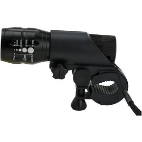 Zoomable Mode Bicycle Headlight Led Flashlight/Front Bicycle Bike Light Lamp Mount Torch + Holder Clip Mount with 100 lumens light power