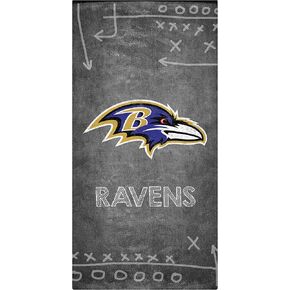 Fan Creations NFL Baltimore Ravens Unisex Baltimore Ravens Chalk Playbook Sign, Team Color, 6 x 12