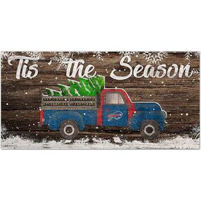 Fan Creations NFL Buffalo Bills Unisex Buffalo Bills Tis The Season Sign, Team Color, 6 x 12