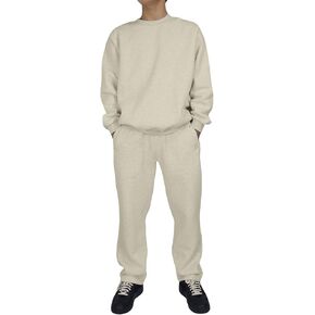 Men's Sweat suits 2 Piece Set Cotton Blend Pullover Tracksuits Casual Fleece-lined Joggers Sweatpants Sweatsuit Set