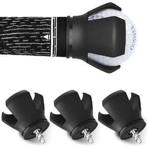 Golf Ball Retriever for Putter,3-Prong Golf Ball Grabber Picker Upper,with Golf Mesh Bag for Golf Accessories Golf Gift for Men(3 Pack)