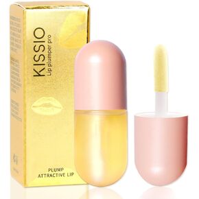 KISSIO Lip Plumper,Natural Lip Plumper,KISSIO lip plumper for day use,Lip Plumper Gloss Make Lips Fuller and Moisturizing 5.5ml