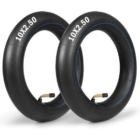 Inner Tubes Heavy Duty 10 x 2.50, for 10 Inch Tire Smart Self-Balancing Electric Scooters, Fits 10x3.0 Outer Tires 80/65-6 Scooter Tire (2 Pack)