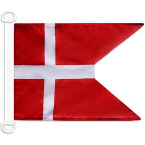 Denmark Naval Ensign NAUTICAL Flag 18'' x 12'' - Danish War flags 30 x 45 cm - Banner 12x18 in for boat - AZ FLAG
