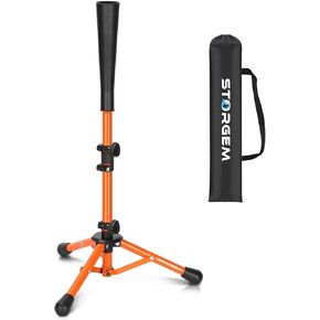 Storgem Baseball and Softball Tee,Batting Tee for Kids,Baseball Tees for Hitting,T Ball Training Stand,Easy Height Adjustment
