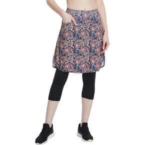 Cityoung Capri with Skirt Attached for Women Athletic Skirt with Leggings Skirt Leggings Modest Skirt Leggings for Women