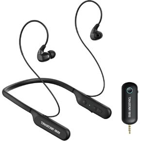 TAKSTAR WPM-500 2.4GHz Wireless in-Ear Monitor System, 32Ft Transmission Distance, Lightweight, Stereo HiFi in-Earphone Wireless Monitoring System for Stage, Church, Studio, Musicians