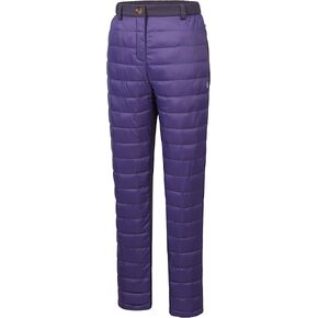 Little Donkey Andy Women's Lightweight Puffy Pants Puffer Quilted Ski Insulation Pants for Winter Snow Dark Purple M