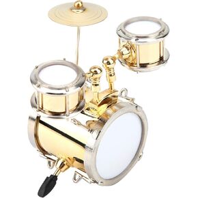 Miniature Musical Instrument Replica Drum Set Ornament Drummer Gift
