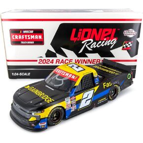 Lionel Racing Nick Sanchez Autographed 2024 Daytona First Career Truck Race Win Diecast Car 1:24 Scale