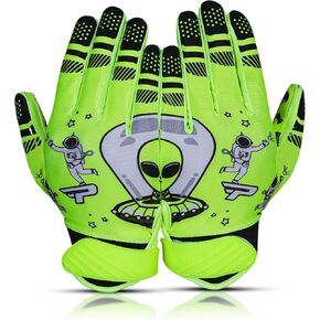 Alien Grip Infinite Pro Edition Football Gloves –Endless Game – GripPro Tech for Adult, Kids & Youth Football Gloves, No Peel, Ever Tacky