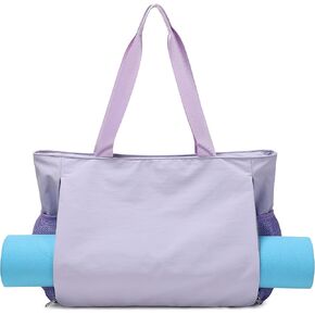 Jumpopack Yoga Mat Bag for Women Yoga Bag Yoga Mat Carrier Yoga Mat Holder Pilates Workout Bag Yoga Gym Bag with Wet Pocket,Purple